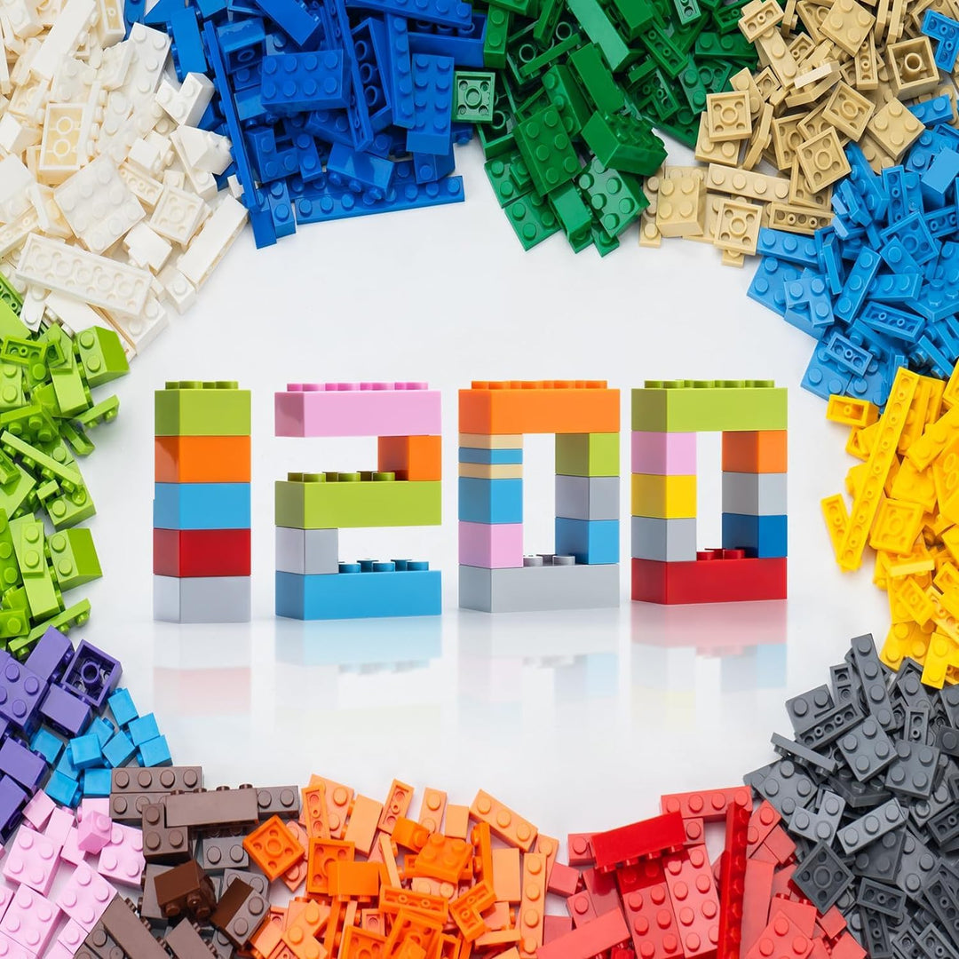 WYSWYG Bausteine Set – 1200 Teile Basic Bausteine Nachfüllpackung,Kompatibel,Geeignet für Jungen und