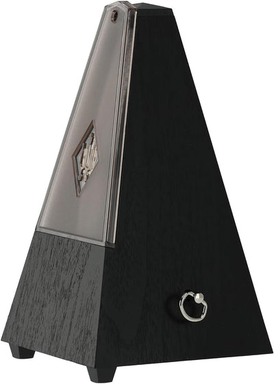 Wittner Metronom 806K Kunststoffgehäuse ohne Glocke Taktell Pyramidenform schwarz, schwarz