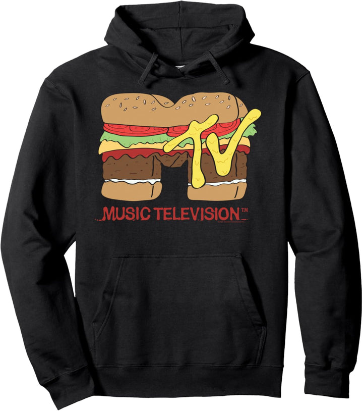 MTV Logo Burger Pullover Hoodie