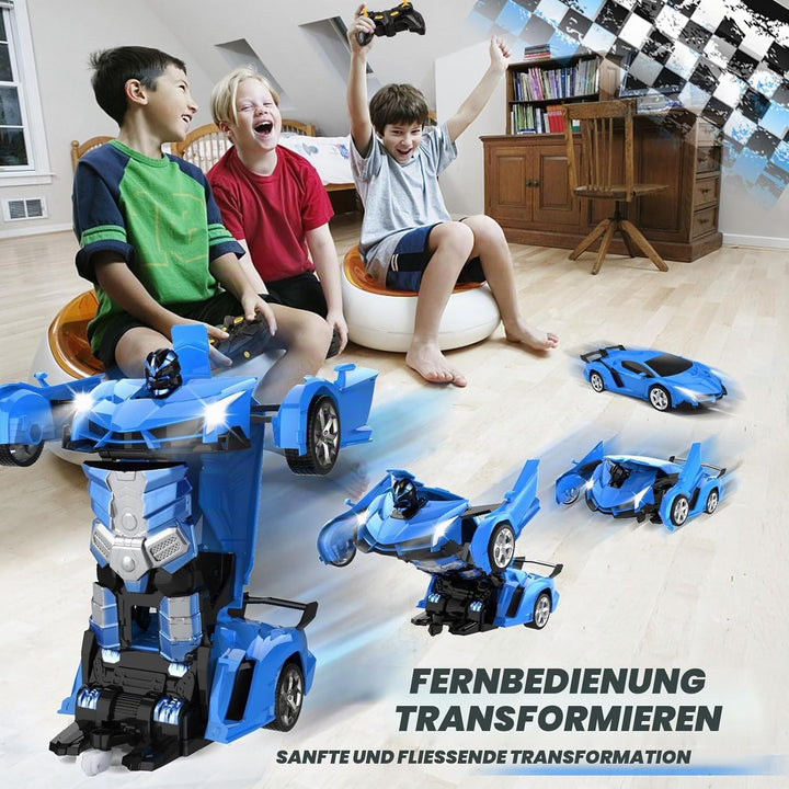 Britik Spielzeug für 3-8 Jahre Mädchen Junge: Transformator Ferngesteuertes Auto Spielzeug für Kinde