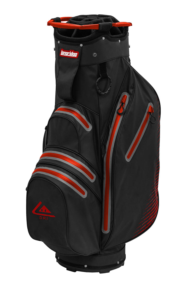 LONGRIDGE Unisex-Adult 2 Waterproof Stand C/Bags Wasserdicht Cart Einheitsgrösse schwarz/rot, Einhei