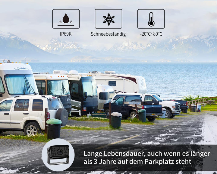 eRapta HD-Rückfahrkamera-System-Kit, 7&