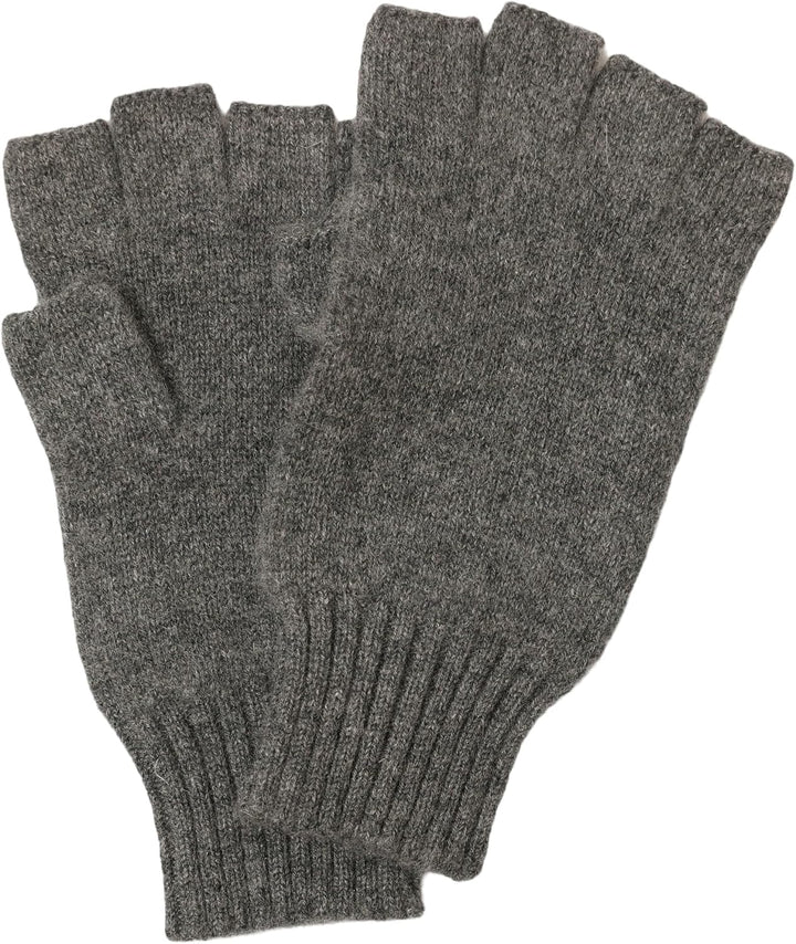 Prettystern Unisex Kaschmir-Wolle Halbfinger kurzfingerhandschuhe Fingerlinge Handschuhe für Herren: