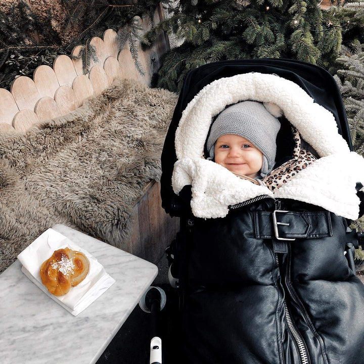 Elodie Details Universelle Fusssack für Kinderwagen - Aviator Black, Aviator Black