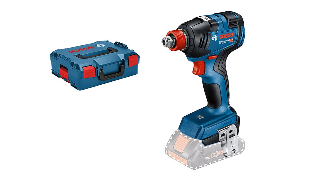 Bosch Professional 18V System Akku Drehschlagschrauber GDX 18V-200 (max. Drehmoment 200 Nm, inkl. L-