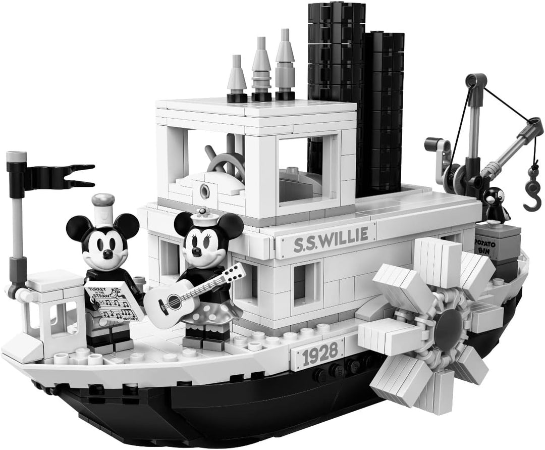 LEGO Ideas 21317 Disney Steamboat Willie Building Kit (751 Pieces)