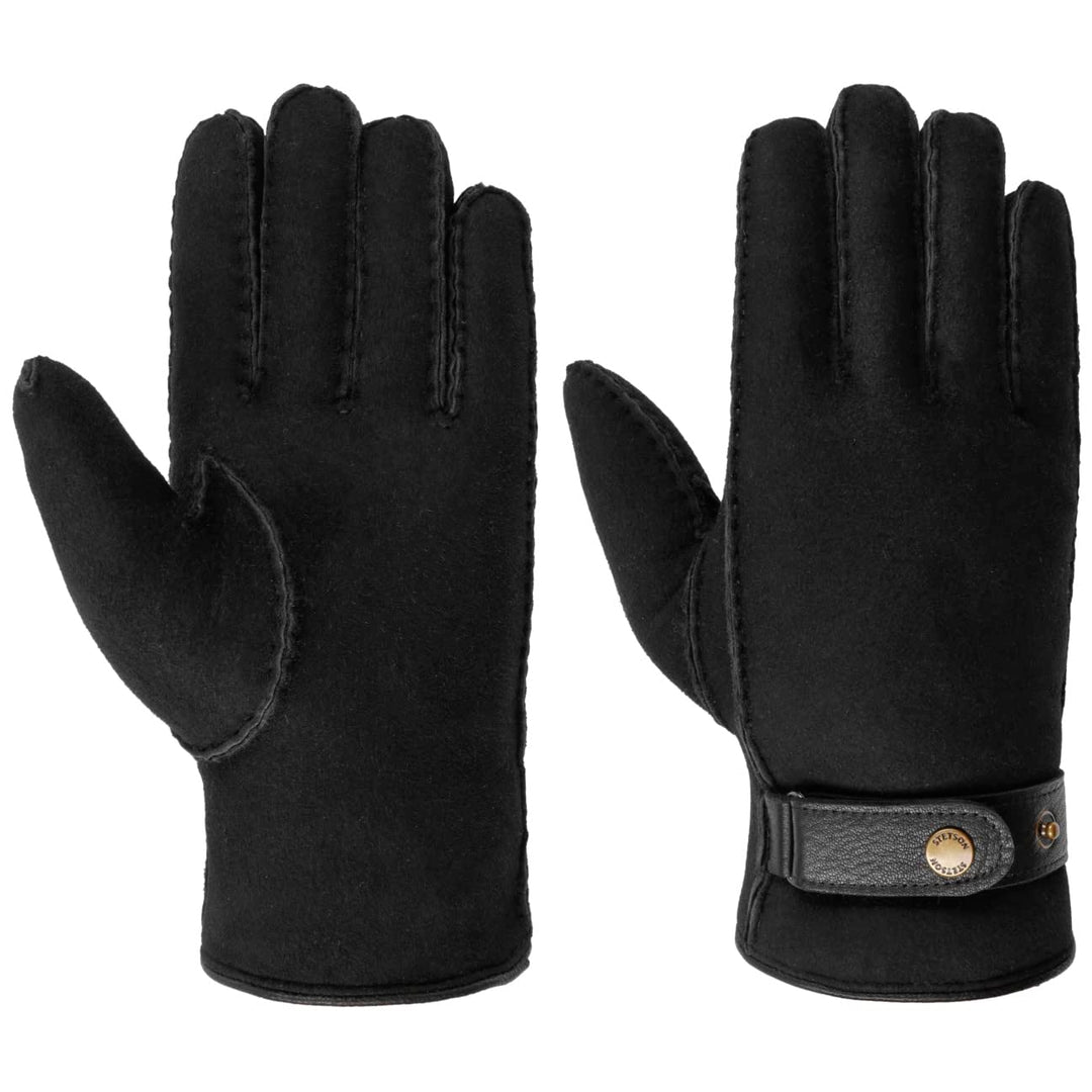 Stetson Deerskin Lambswool Handschuhe Fingerhandschuhe Herrenhandschuhe Lederhandschuhe Herren - mit