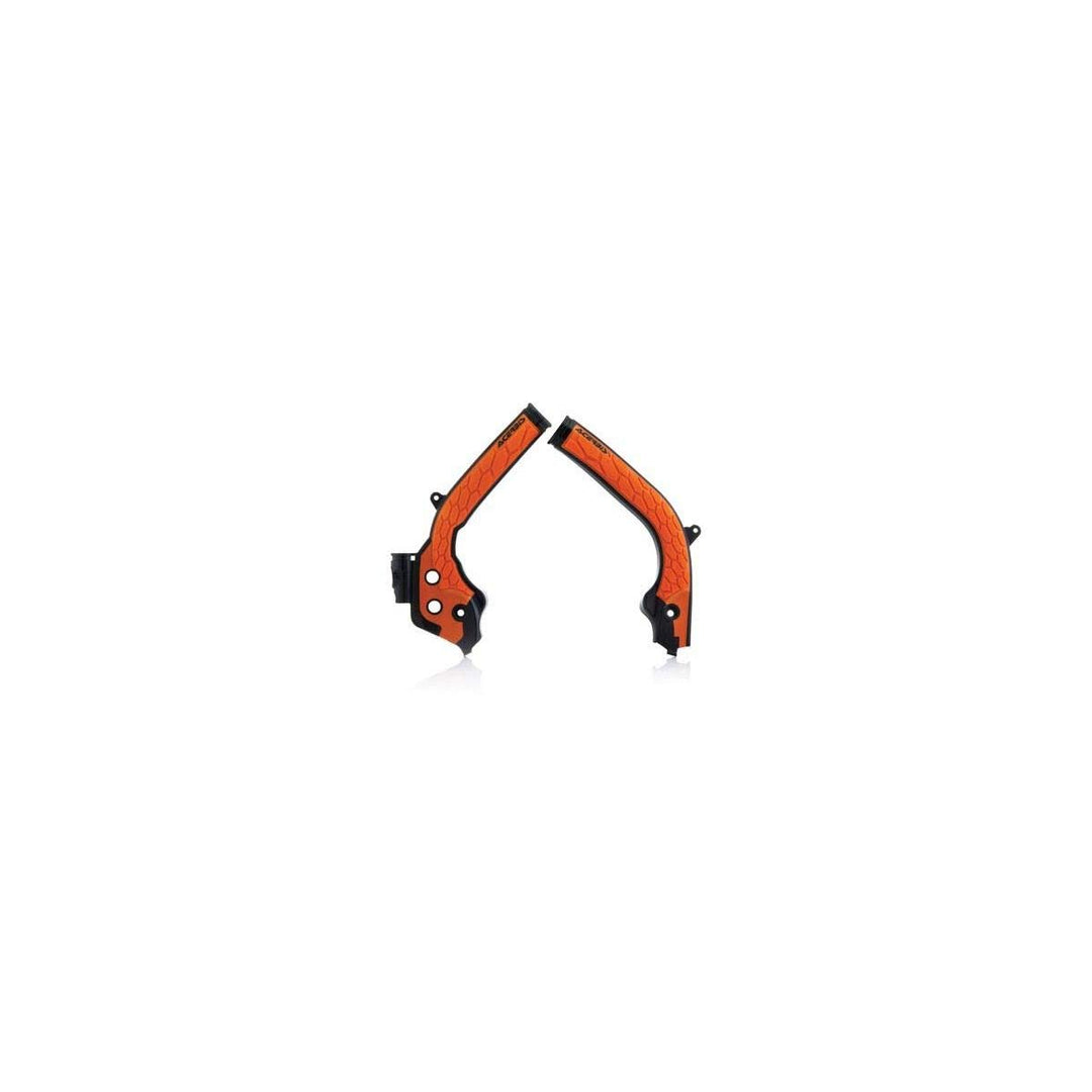 Acerbis X-Grip Frame Guards Schwarz/Orange, Schwarz/Orange