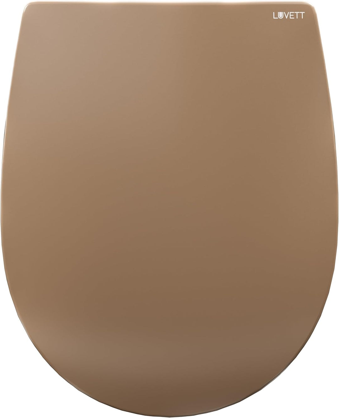 LUVETT® WC-Sitz mit Absenkautomatik C100 oval universell, Toilettendeckel mit 3 Edelstahl Montagelös