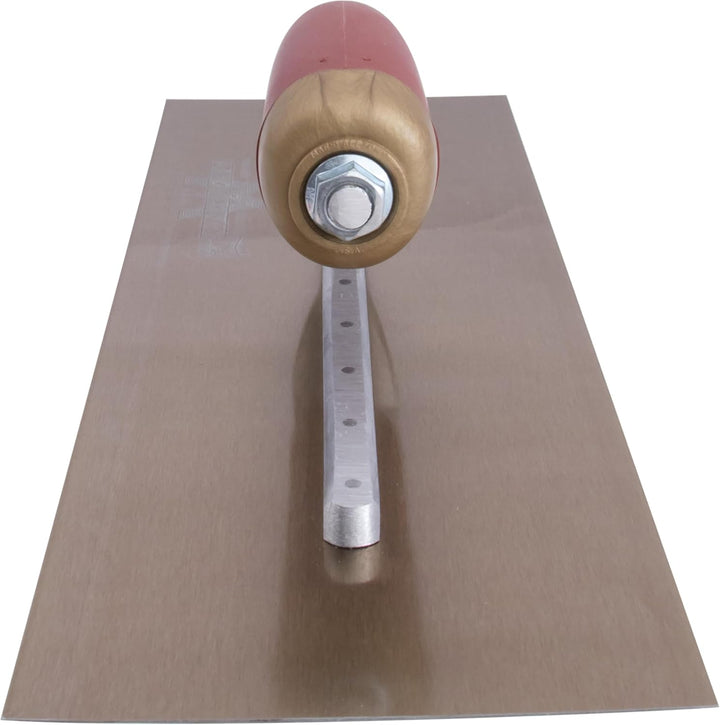 Marshalltown DuraFlex Glättkelle mit DuraSoft Griff, aus Goldstahl, hevorragende Kelle für Verputzer