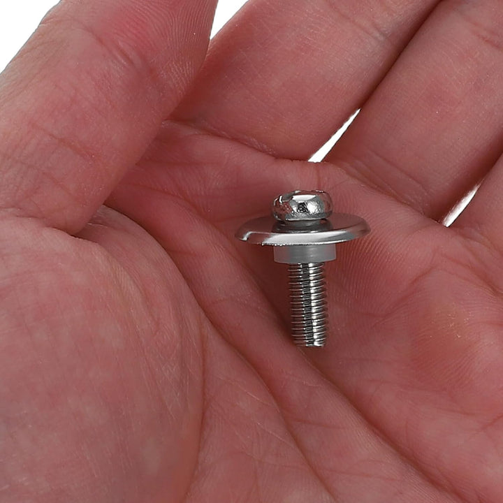 VICASKY 50 Stück Topfdeckelschrauben Edelstahl M5 mit Silikon und Metall Unterlegscheiben Universell