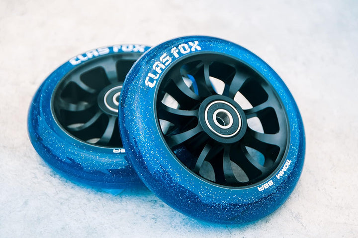 Pro Stunt Scooter Rollen Roller Räder Wheels 100mm EIN Paar mit ABEC-9 Kugellager CNC Metallkern(2 s