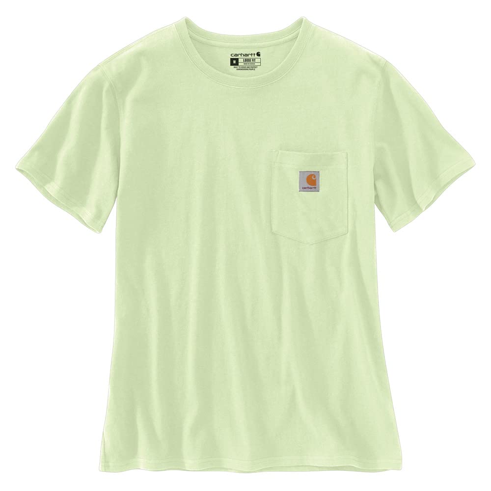 Carhartt Bekleidung Logo T-Shirt grün S Touch Of Lime, S Touch Of Lime