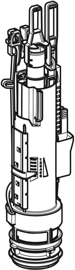 Geberit Typ 212 Spülventil komplett, für Sigma, Delta und UP300 U-Spülkästen, L x B x H 35,4 x 8,3 x