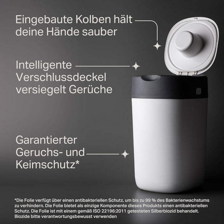 Tommee Tippee Twist and Click Advanced Windeleimer, Exklusives Angebot mit 2 Nachfüllkassetten, gara