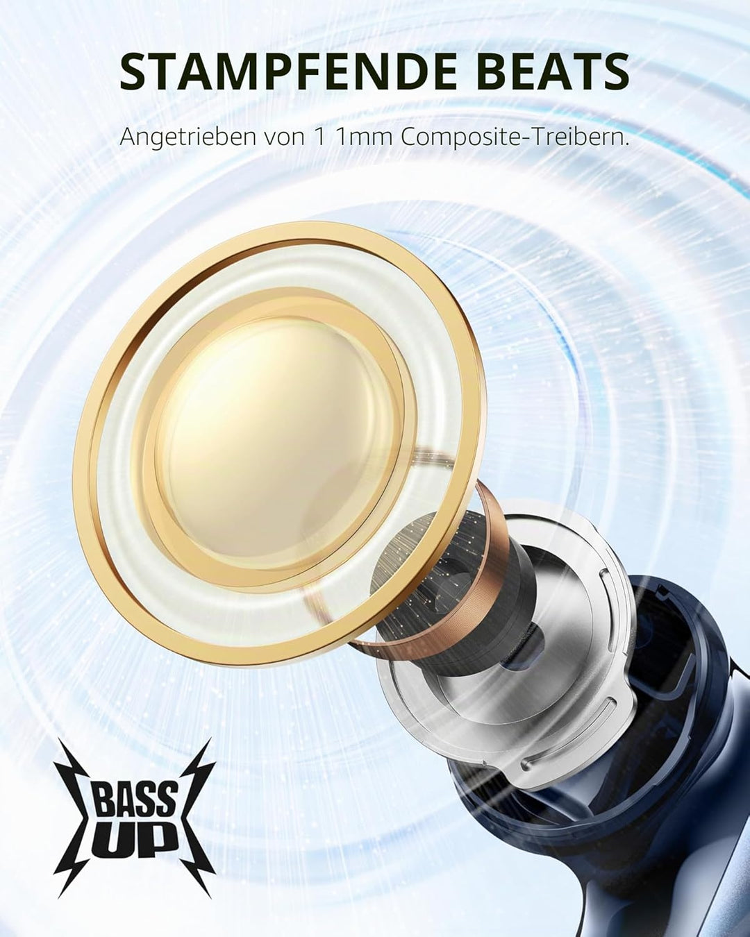 soundcore P40i by Anker, Wireless Earbuds mit Noise Cancelling, Adaptive Geräuschunterdrückung, Bass