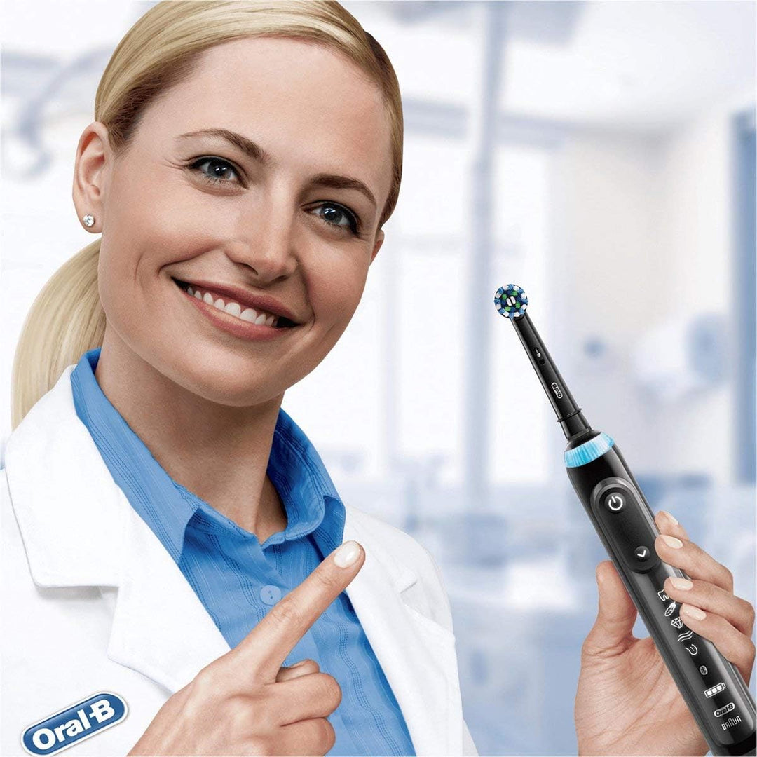 Oral-B CrossAction Bürsten, Schwarz, 4 Stück Schwarz 4 stück (1er Pack) Oral-B CrossAction Bürsten,