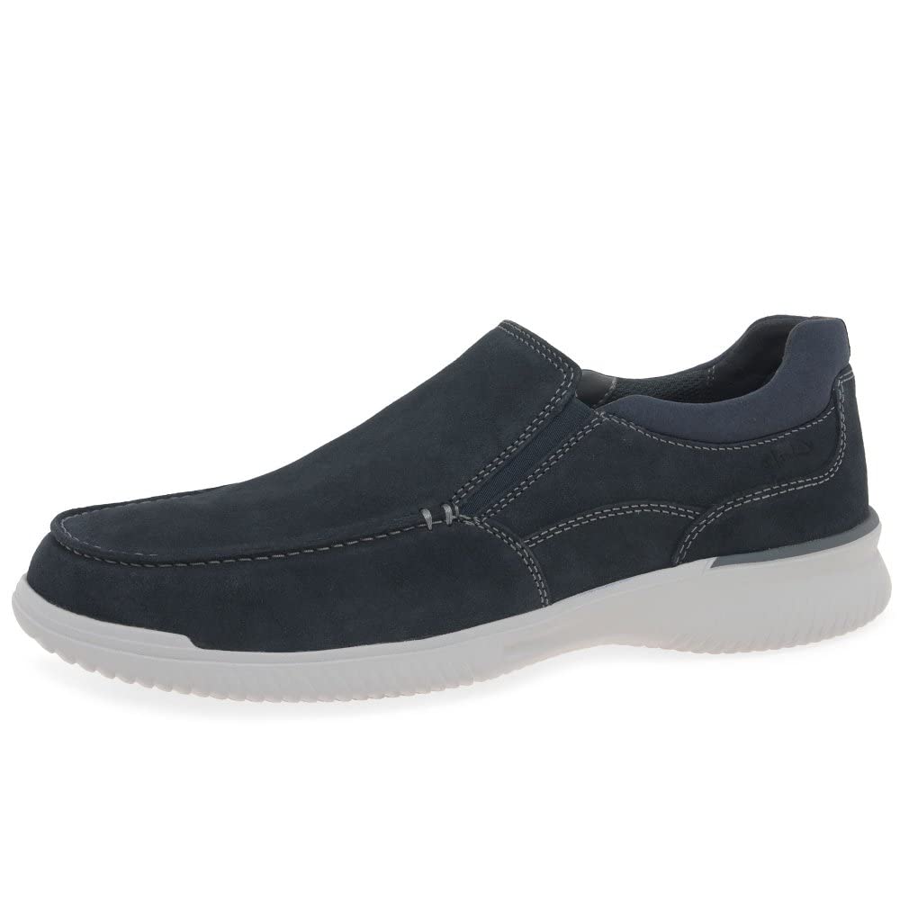 Clarks Herren Donaway Free Slipper 40 EU Weit Navy Waxy, 40 EU Weit Navy Waxy