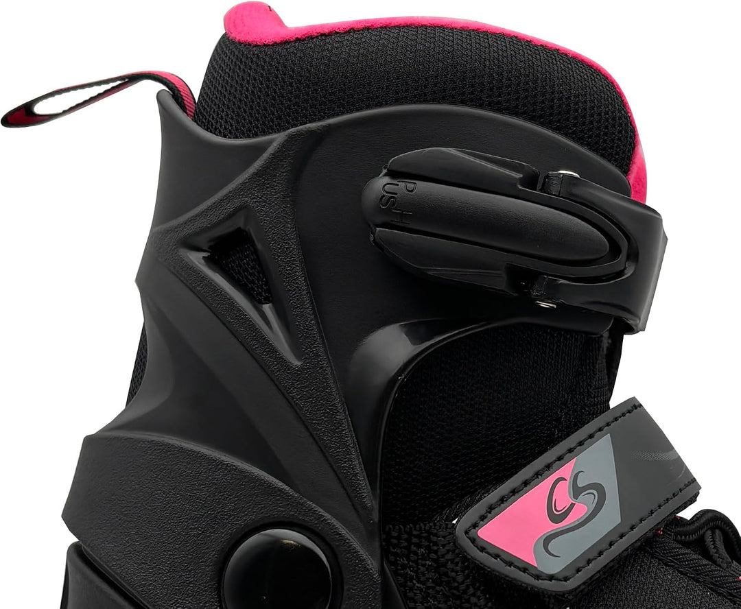 Cox Swain verstellbare Schlittschuhe Crystal, Eislaufschuhe für Kinder, Jugendliche und Erwachsene b