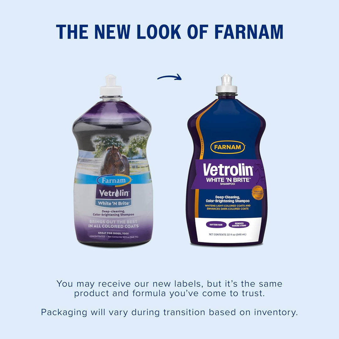 Farnam Vetrolin Weiss N Brite Shampoo - 946 ml - Clear, Unisex, HRS0106
