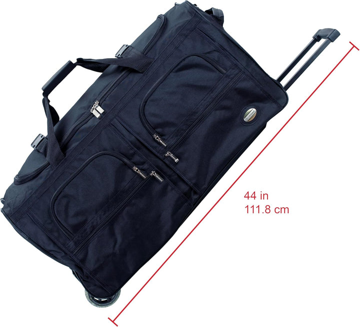 Rockland Gepäck 76,2 cm Rolltasche, Schwarz, Einheitsgrösse, Reisetasche mit Rollen Einheitsgrösse S