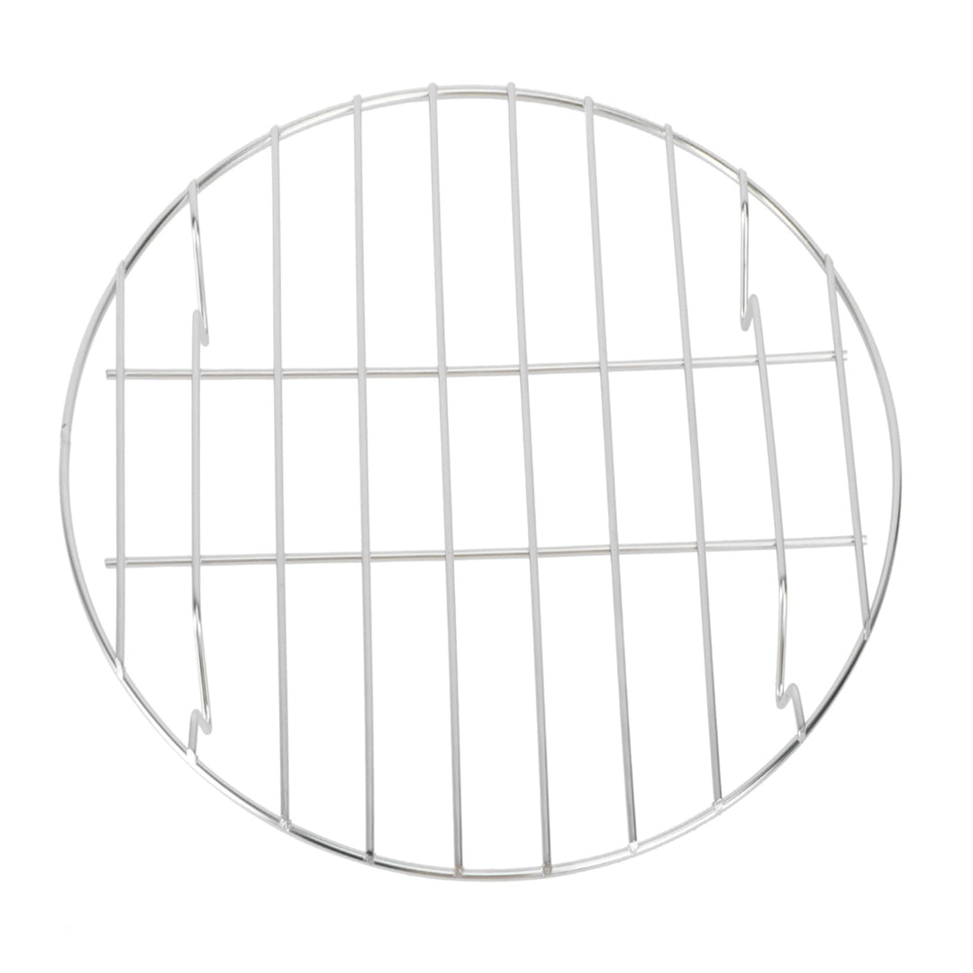 Grillrost Rund 25cm aus Edelstahl Feine Verarbeitung Gitterabstand für Kleine Lebensmittel für Mikro