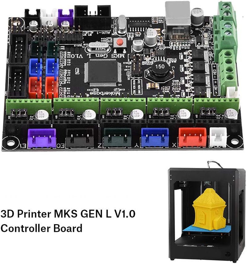 Artillery 3D Drucker Controller, Mks Gen L V1.0 Controller Board 3D Printer Kit Mainboard Ramps1.4 D