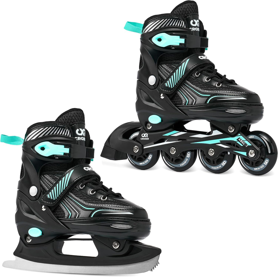 2in1 Croxer Inlineskates/Schlittschuhe Optima verstellbar