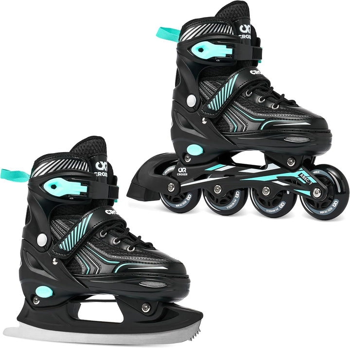 2in1 Croxer Inlineskates/Schlittschuhe Optima verstellbar