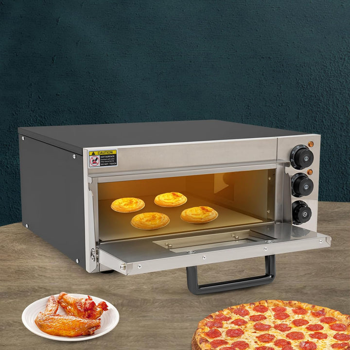 Pizzaofen Elektrogerät Backofen Küchengerät Arbeitsplatte Innenbereich Gastronomie 2000W Zeitsteueru