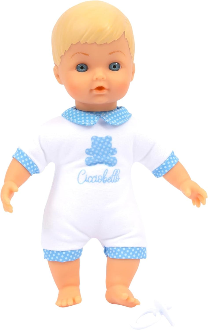 Cicciobello My Love – Die Flauschige Puppe passt den Kleinen mit weissem Kleid, Höhe 24 cm, für Kind