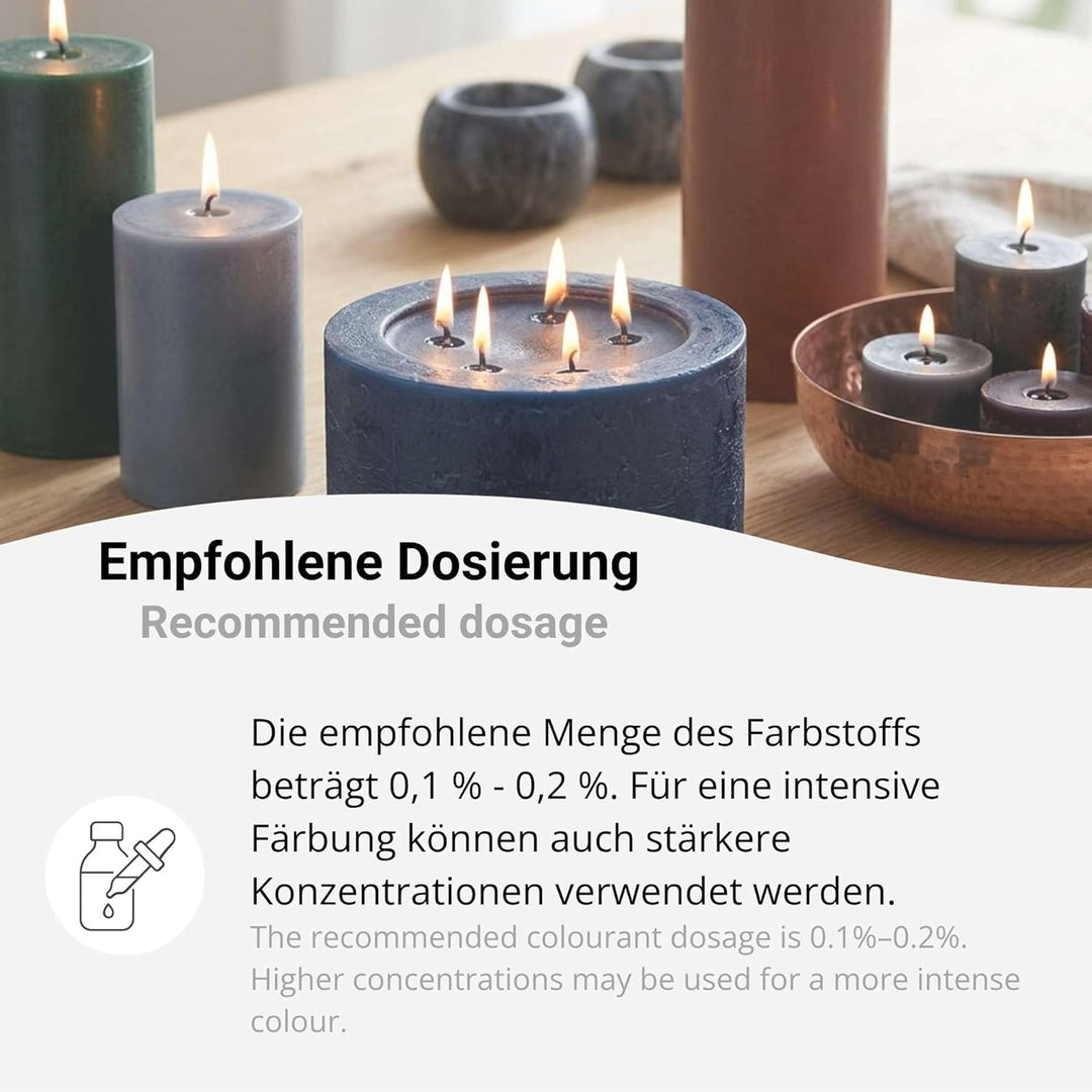 DistrEbution.com 1 kg Kerzenfarbe, Wachsfarbe zum Durchfärben, Kerzen einfärben, Made in Germany (Sc