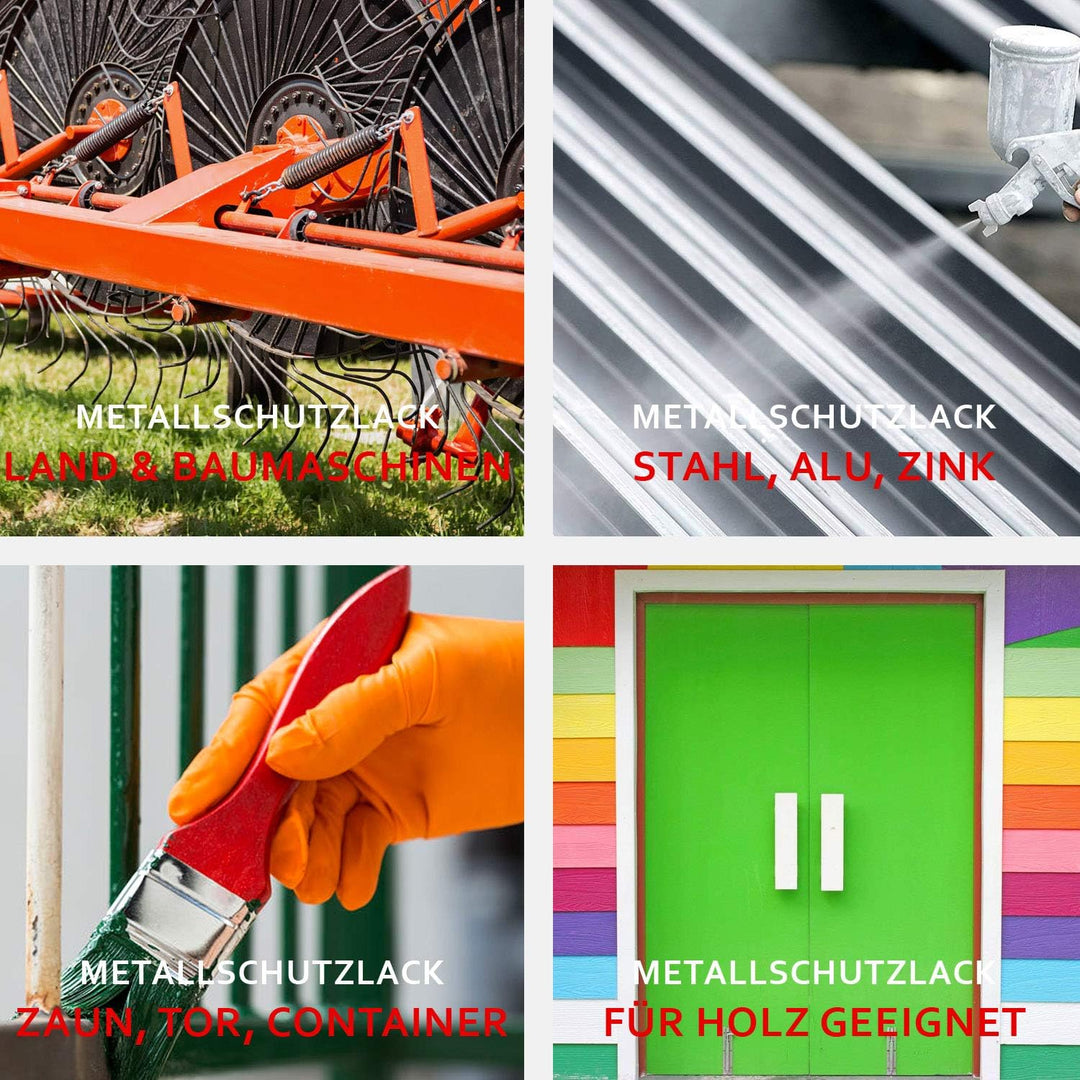 Befaline © Metallschutzlack 3 in 1 Metalllack 5l Platingrau, Metallfarbe, Metallschutzfarbe für Meta