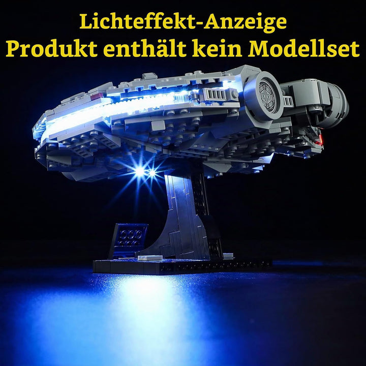 GEAMENT 2024 LED Licht-Set Kompatibel mit Lego 75375 Millennium Falcon 2024 (Modell-Set Nicht enthal