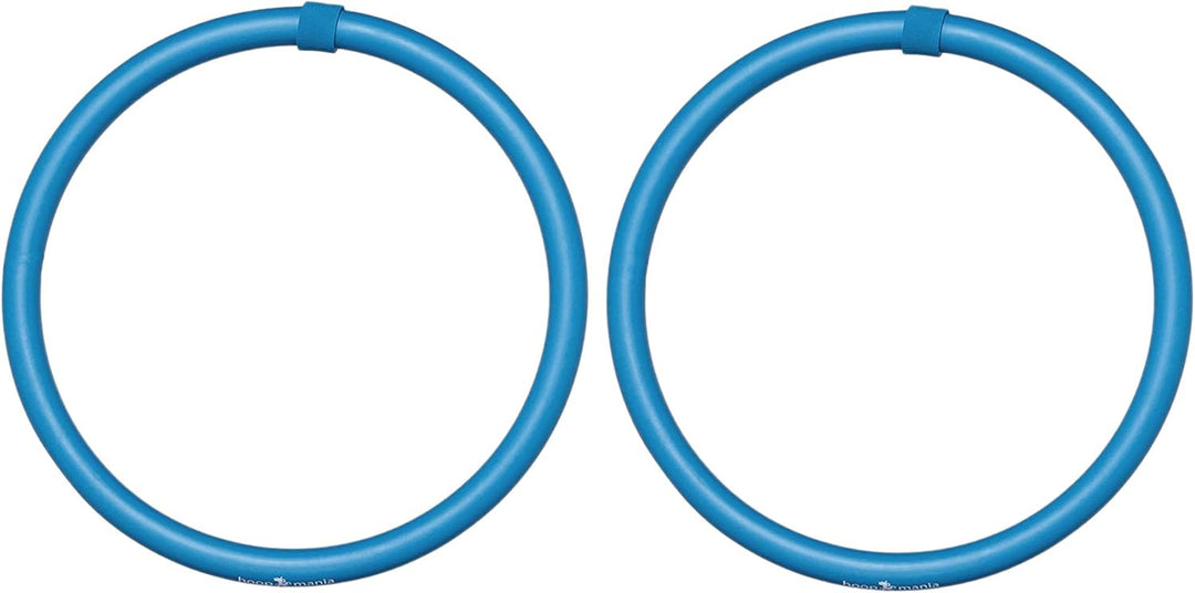 HOOPOMANIA Arm Hoop [2-teilig] Arm Hula Hoop zum Winkearme trainieren mit Schaumstoff Hellblau, Hell