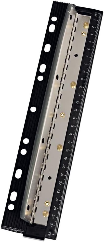 WEDO 58354412 Ringbuchmappe College A4, mit 4-Ring-Mechanik, Grau &amp; 679401 Vierfachlocher (aus Metal