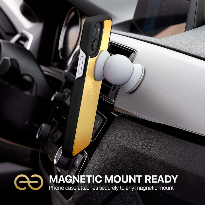 Dreem Fibonacci iPhone 14 Brieftaschen-Etui / 2-in-1 stossfestes Etui und abnehmbares Folio aus vega