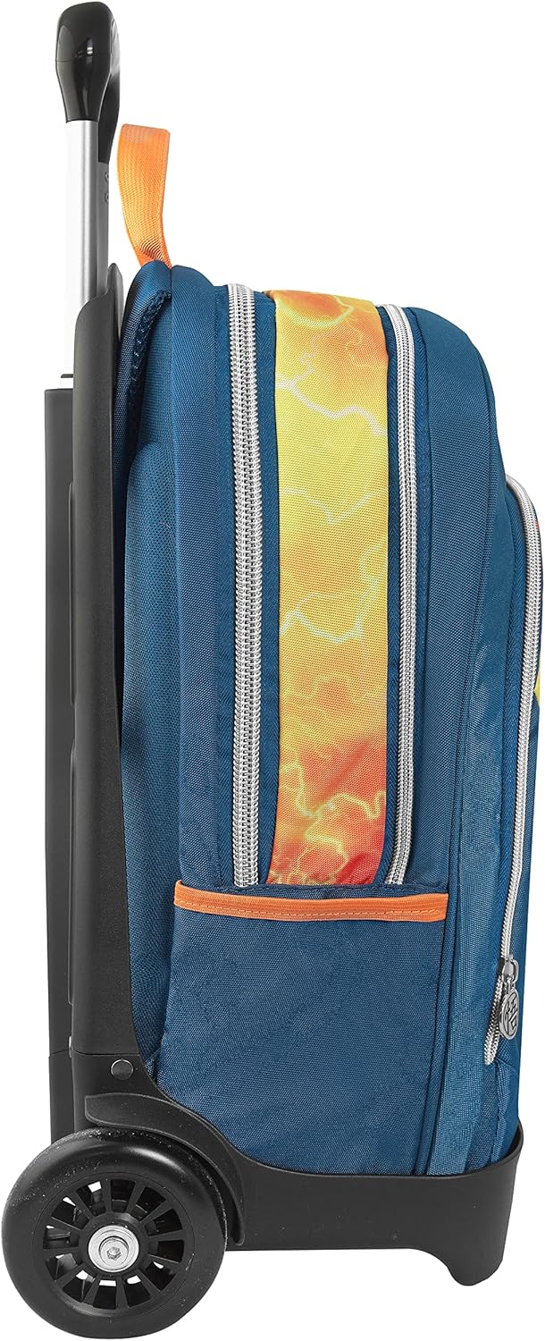 Dragon Ball Unisex-Bambini und Ragazzi Trollay Zaino Trolly, Blu/Giallo, Taglia unica