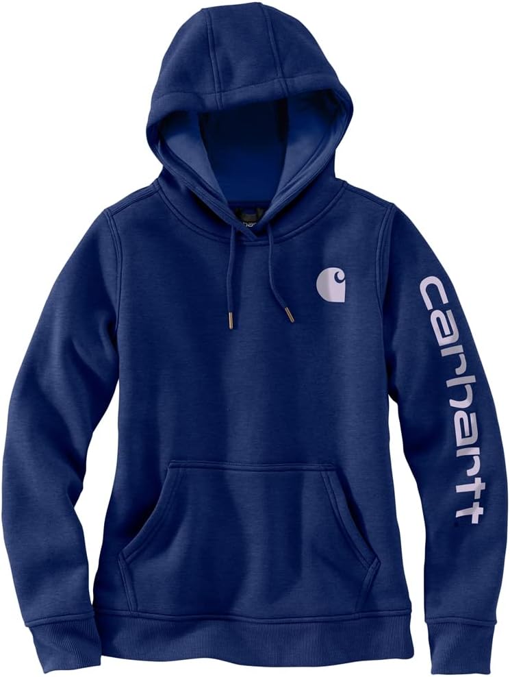 Carhartt Clarksburg Logo Damen Hoodie Blau/Lila S