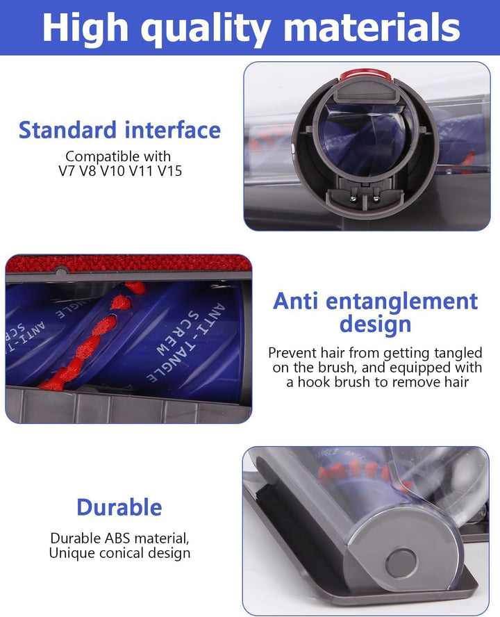 Mini Turbinendüse für Dyson V7 / V8 / V10 / V11 / V15 Staubsauger,Elektrische Matratzenbürste Kompat