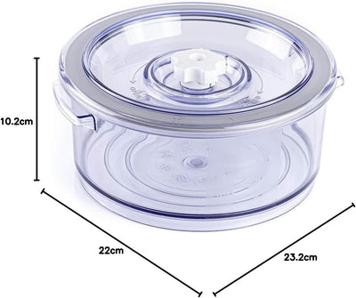 ROMMELSBACHER Vakuumierbehälter VCR 150 - rund, 1,5 Liter, für Mikrowelle, Kühl- und Gefrierschrank