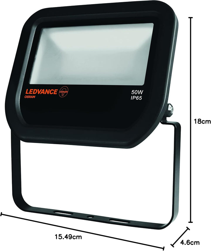 LEDVANCE LED Fluter | Flutlicht-Leuchte für Aussenanwendungen | Kaltweiss | 155,0 mm x 180,0 mm x 46