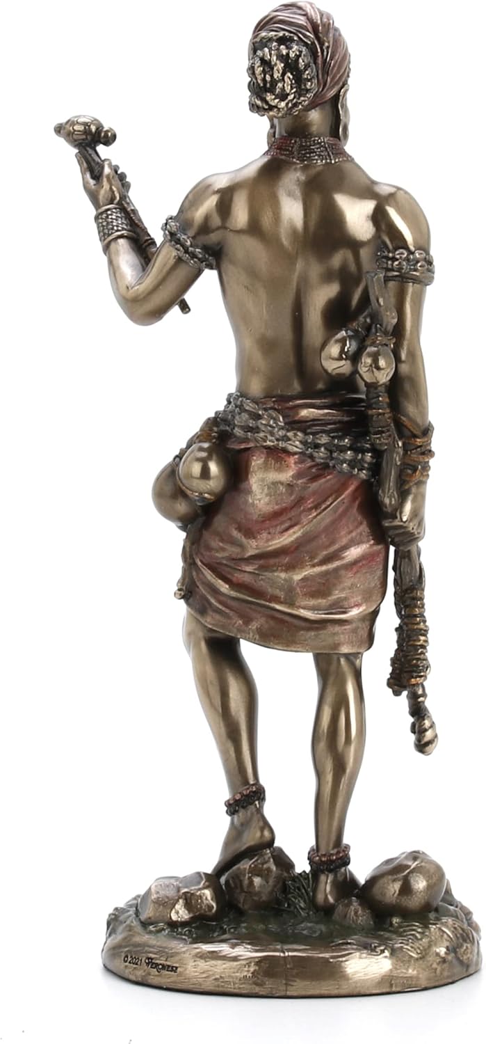 Veronese Design Eshu The Divine Trickster Gott of the Yoruba Kaltguss-Statue, Kunstharz, Antik-Bronz