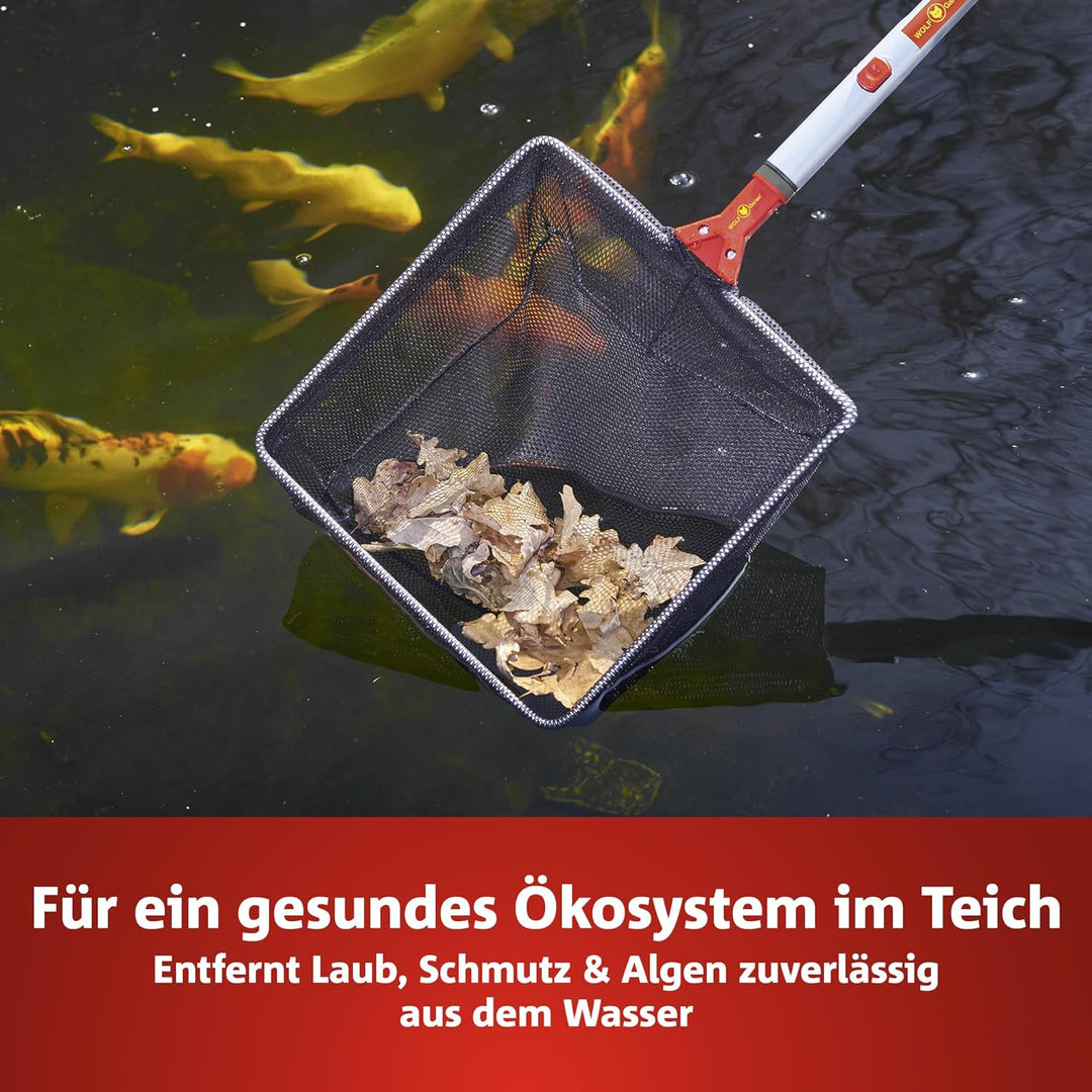 WOLF Garten WOLF-Garten multi-star - Kescher WK-M Gartenwerkzeug, Rot, 30x30 cm Single, Single