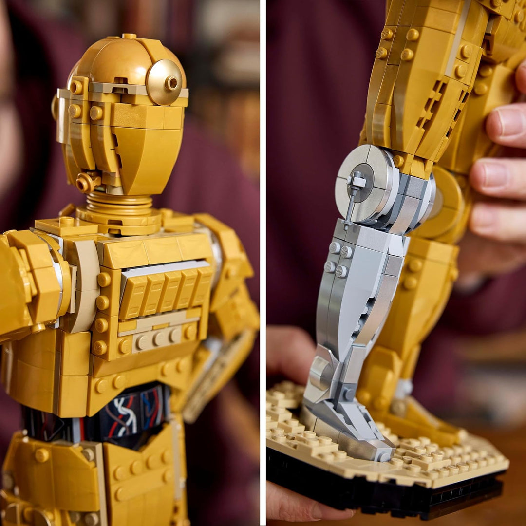 LEGO Star Wars C-3PO Droidenfigur + R2-D2-Modellset, Sammelmodellbausatz für Erwachsene zum Bauen mi