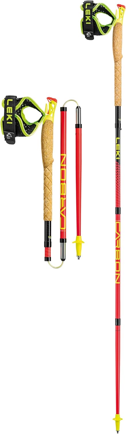 LEKI Ultratrail FX.One Trailrunningstöcke 125CM bright red-black-neonyellow, 125CM bright red-black-
