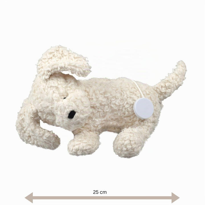 Efie Spieluhr Hund – Bio-Baumwolle (kbA), Made in Germany, mechanisch &amp; waschbar, GOTS-zertifiziert