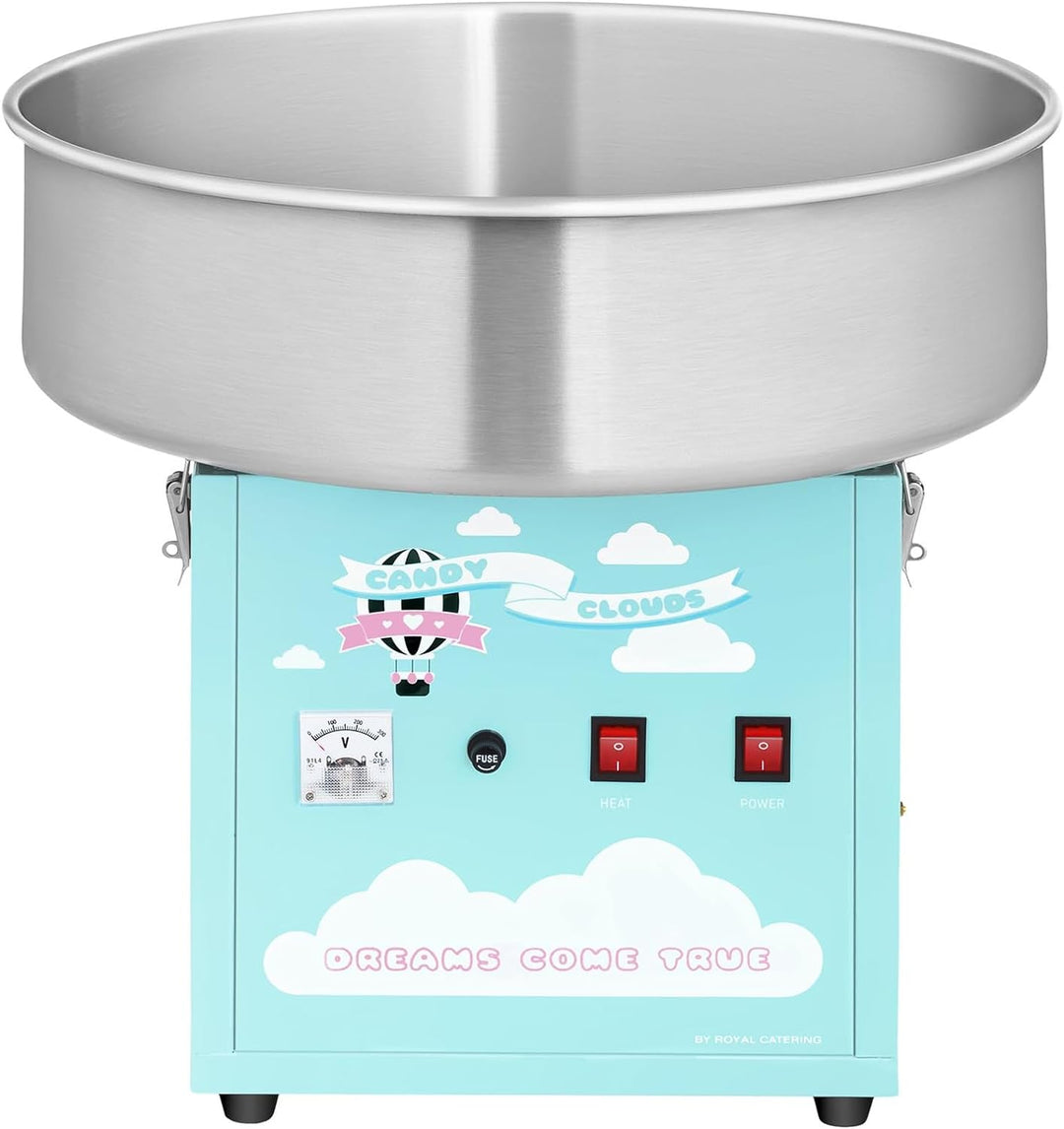 Royal Catering Zuckerwattemaschine Profi Cotton Candy Maschine RCZK-1200-BG (1200 W, Ø 52 cm, 1 Einh