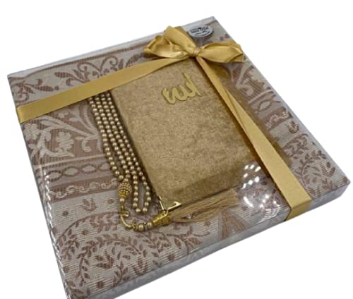 Sajadah Koran Tasbeeh Islamisches Geschenkset für Ramadan, Hajj, Umrah, Hochzeit, Geburt, Mevlid Mus