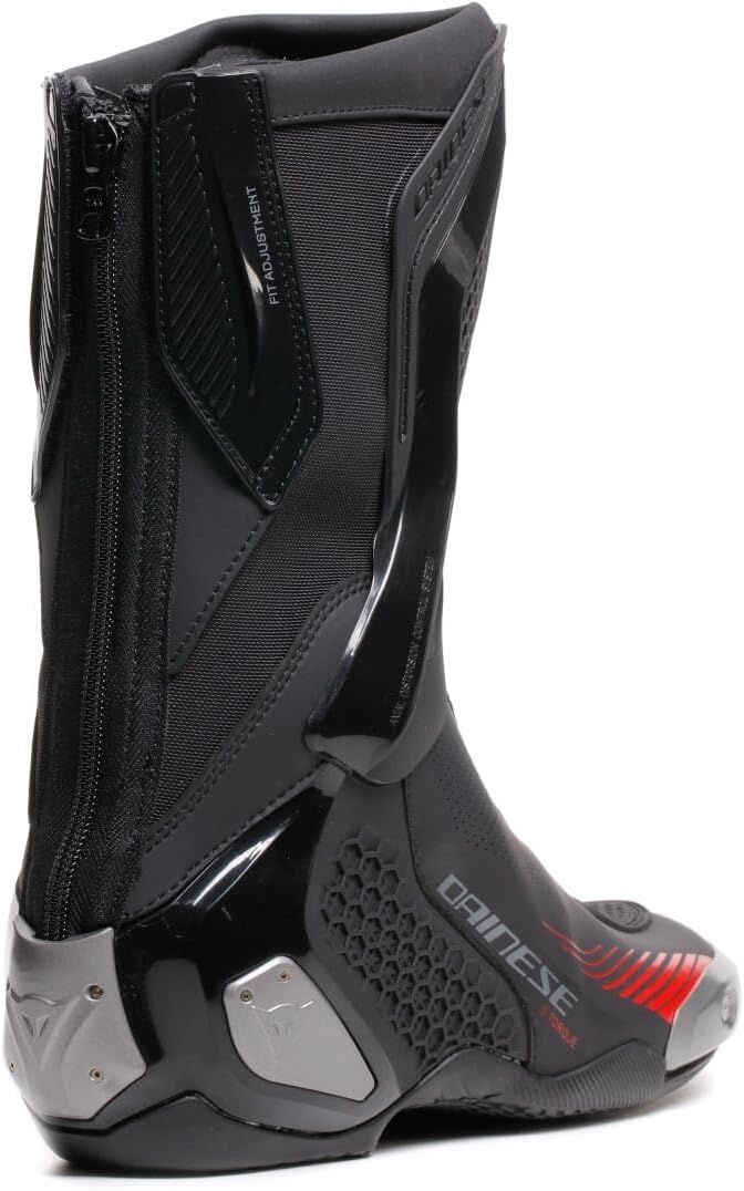 Dainese Stiefel Torque 4 Air Boots Motorradstiefel Racing Stiefel, 48 EU B78-BLACK/RED-LAVA 48, Schw